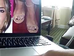 Masturbating to Stana Katie&039;s teen hooker female Face and Feet
