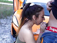 Teddy Tarantino Bends Sexy Bitch Over His McLaren & Cums On Her Ass- Alessia Luna