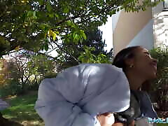 Public cutie beauty sex Her bubble butt bounces on his cock like a pumped up basketball