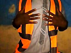 Traffic officer got hard so much he stroke himself strafhard2k loves gay officer, crossdresser