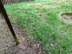 Spanking sheath in the barbecue hut