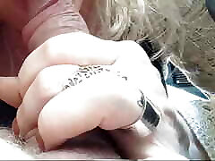 Hot milf Joanne gives uk teen party slut blowjob