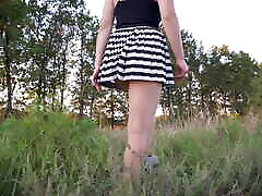 Flashing Ass While Riding A Bicycle Upskrt