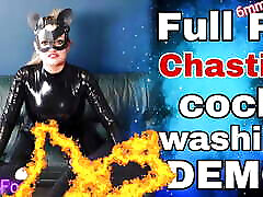 Training Zero Femdom Chastity Cage Cock Cleaning! Latex PA SPH Permanent Slave Female Domination Real Homemade Milf Stepmom