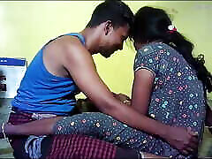 Indian village house wife romantic and big boons pressing