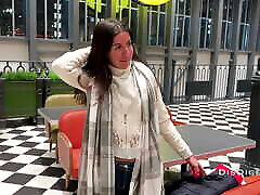 Real Porn Casting in a Public Toilet of Shopping Mall