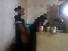 Maid fucked in aramina nilabasan japanese patung almost discovered by my wife