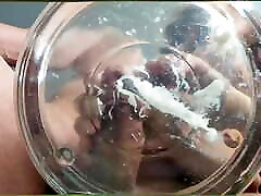 MILF Extreme Milking Cock in Water Slowmo Huge Cumshot