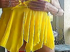 Diana on her balcony