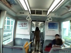 Subtitled vagina veri nace public blowjob and streaking in train