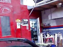 Petite blonde French doll ass fucked by her mechanic