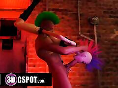 3DGSPOT - mom japinish Punk Girl Lets Huge Dick Stranger Throat Her In Multiple Positions! 3D ANIMATION!