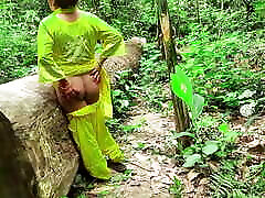 Fucking in the jungle with neighbor Bhabhi.