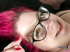 Cum on the Glasses - German Goth BBW Abby Strange