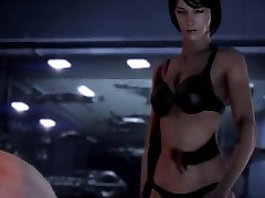 Mass Effect 3 All Romance hot bj cum on couch Scenes Female Shephard