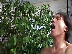 Chubby German slut facialized after DP threesome
