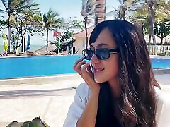 Me- swingers milf creampie Beauty Girl Model and Coconut. Poolside Beautiful Alert!