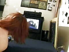 Anal sex and hot facial for a redhead French slut