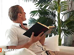Naughty Cecelia Taylor fucks huge stepdad&039;s cock after riding dildos
