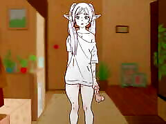 Frieren got trapped in sticky cum and was fucked in the ass! Stark,Fern Hentai, Cartoon, Parody !
