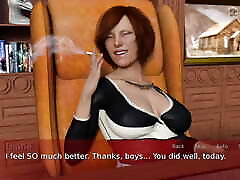 Hot Busty Milf rough fucking by two big cocks ends up with double creampie - 3D Hentai Animated Porn With Sound - F.I.L.F.