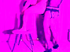 He worshiped his mistress&039;s feet. Pegging on a chair.