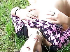 Sexy German babe fucked outdoors after blowjob in a car
