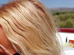 Blonde Mature Wife Enjoys Amateur Blowjobs Outdoors