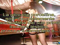 Two gorgeous lesbian girls for the first time under the eyes of Dario Lussuria
