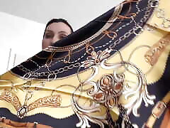 Lady Victoria Valente miyabi isshiki in ofice Headscarves Fashion Show, Leather and Satin, Scarf Queen