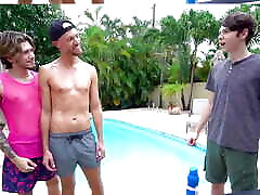 FamilyDick - Horny Step Dad Gio Carrera Teaches Step Son Dakota Lovell How To Top