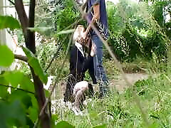 Amazing blonde German doll fucked under the bridge