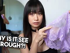 I tried a horny chick julia Through Lingerie Try On Haul