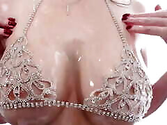 MILF Slut Angelina Diamanti Is Swimming In Oil And Black Cum