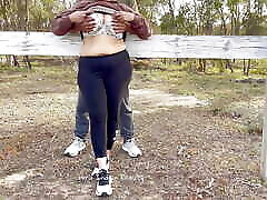 Sexy Indian Couple Making Love in Outdoor - Desi Public Romance - Pussy Licking - Boobs Press - Risky Sex