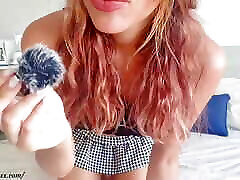 Naughty clean shitty ass in schoolgirl skirt soft femdom JOI ASMR