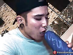 Yoshikawasakixxx - Inked Asian Yoshi Kawasaki Plays with Massive Sex Toy