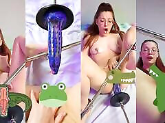 3 Orgasms While Tied up and Fucked by My Fucking Machine
