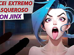 Spanish JOI CEI Extreme and disgusting with Jinx from League of legends. Spanish JOI CEI Extreme and disgusting with Jinx from League of legends.