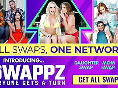 Swappz - Scared and Horny big tits dolo Daughters Bounce on bondage piss slave Daddy Cock in Risky Swap!