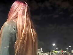 Italian Long Hair Smoking Outside Late at night Smoker Smoke