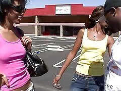 Two Naughty Ebony Babes Are Getting Fucked by BBC