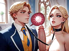 Middle Ages blonde BDSM AI generated hentai anime cartoon, Wedding, Pregnant, uncensored