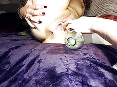 Fucking hard ssbbw rough doggystyle deep with a big bottle