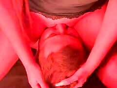 Domination close-up. EvaDeep sits on my face while I greedily eat her