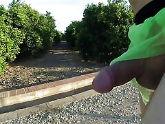 My thong rips while running and I get caugh nude by a cyclist