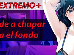 Spanish ASMR JOI Blowjob Tutorial .Learn to suck down your throat.