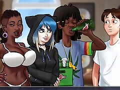 Summertime saga attracting sef bitch gets the perfect dick she wanted