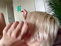 Naked StepMom gives a hottest handjob to your cock!