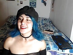 Solo darling wearing lingerie having fun on the bed - Ameliiee